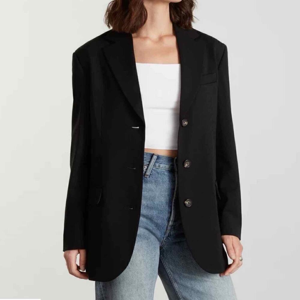 Everlane The 80's Black Blazer Capsule Minimalist
Cotton Blend Size 2